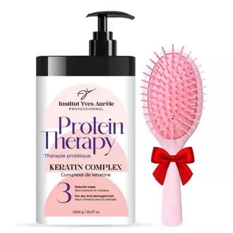 PROTEINŲ TERAPIJA PLAUKAMS (1000g) + DOVANA (plaukų šepetys)